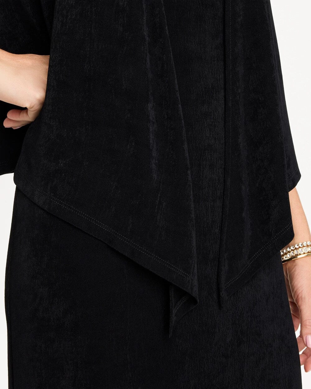 Chico's Travelers™ Drape Tie-Front Cardigan Travelers Black