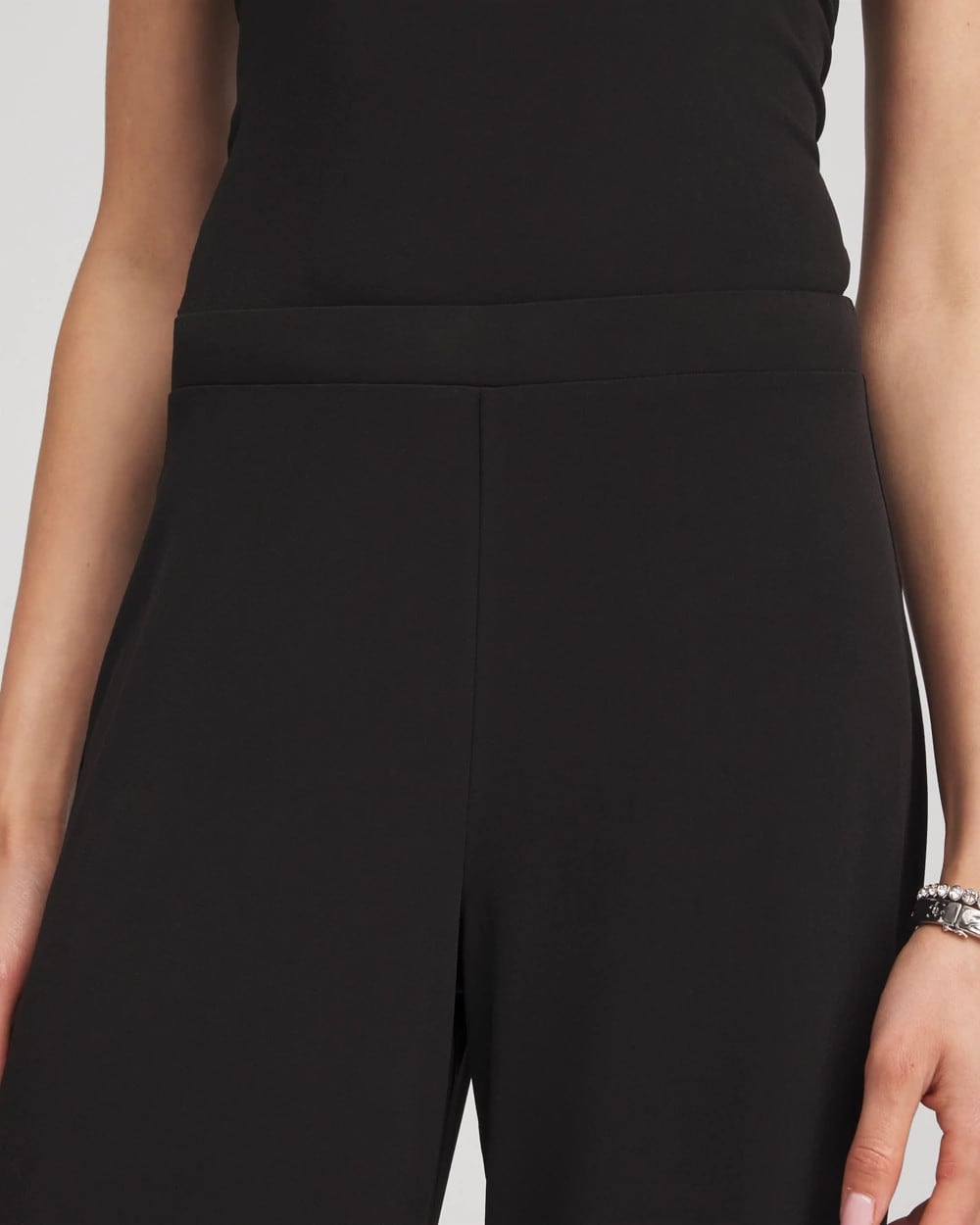 Chico's Travelers™ Knit Wide-Leg Pants Black