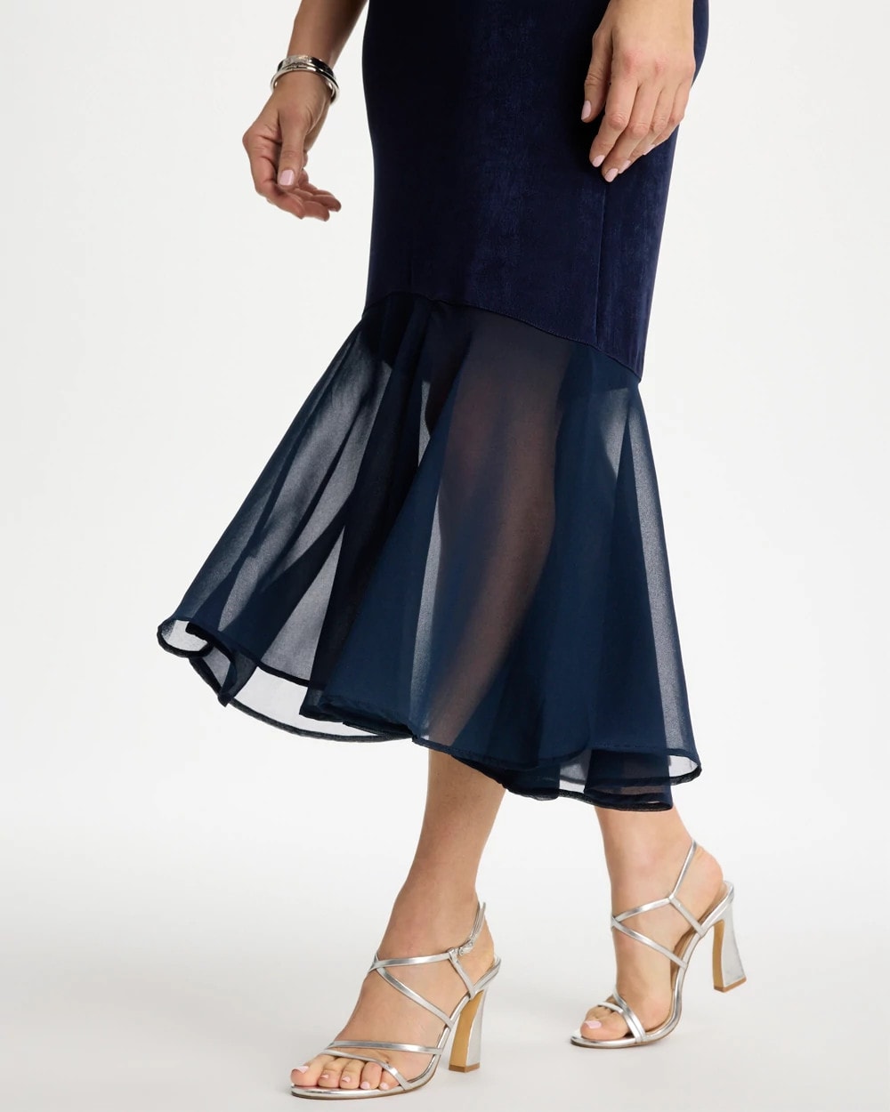 Chico's Travelers™ Chiffon Hem Dress Travelers India Ink