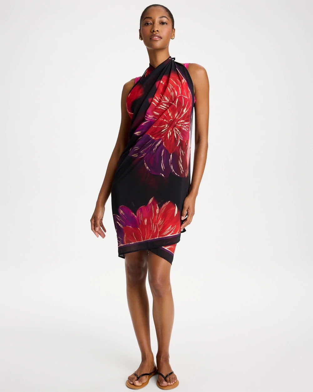 Chico's Miraclesuit® Petali Rosa Siren One Piece Black/Multi