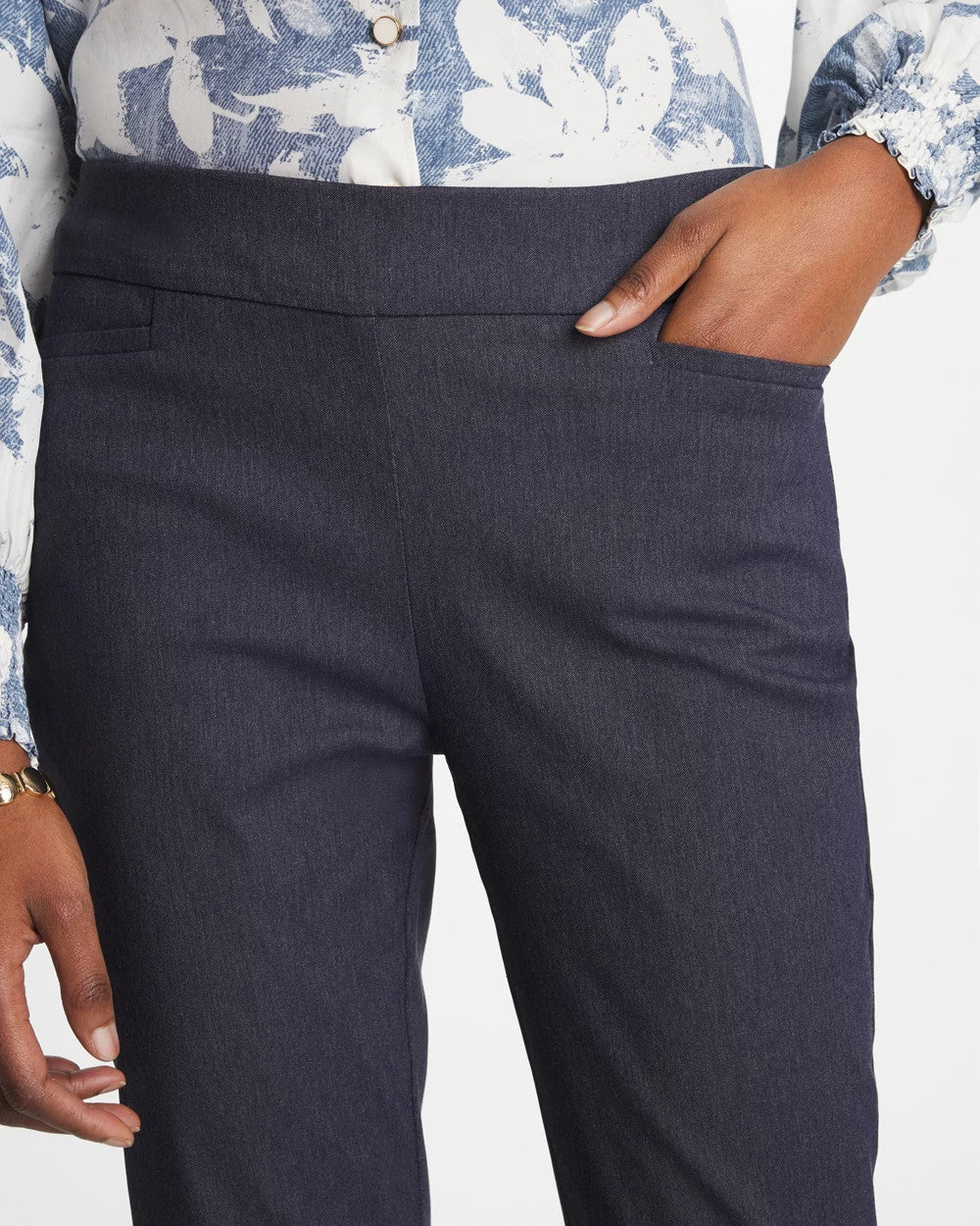 Chico's Indigo Brigitte™ Slim Pull-On Ankle Pants Indigo