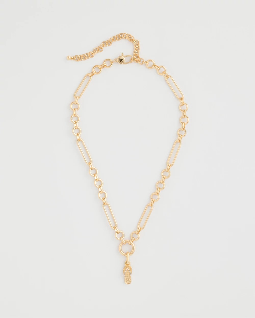 Chico's Flip Flop Charm Gold