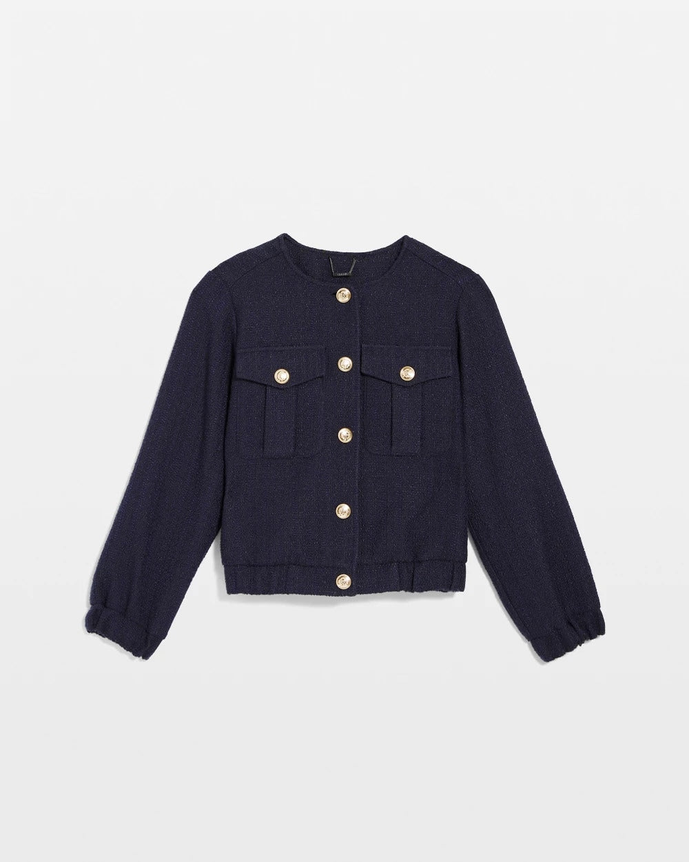 Chico's Tweed Lady Jacket Midnight Waters