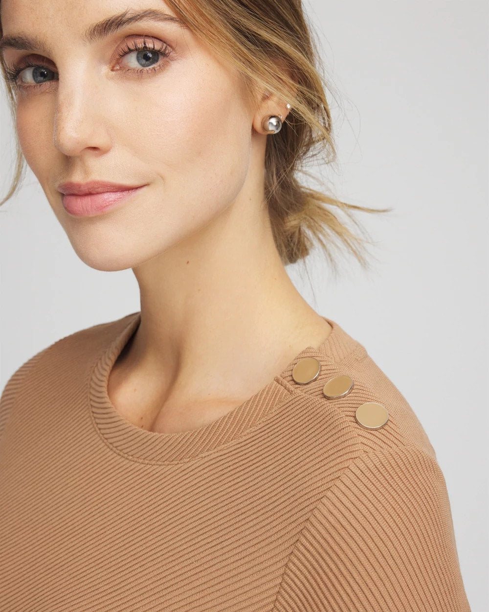 Chico's Zenergy® Ottoman Ribbed Tunic Caramel Apple