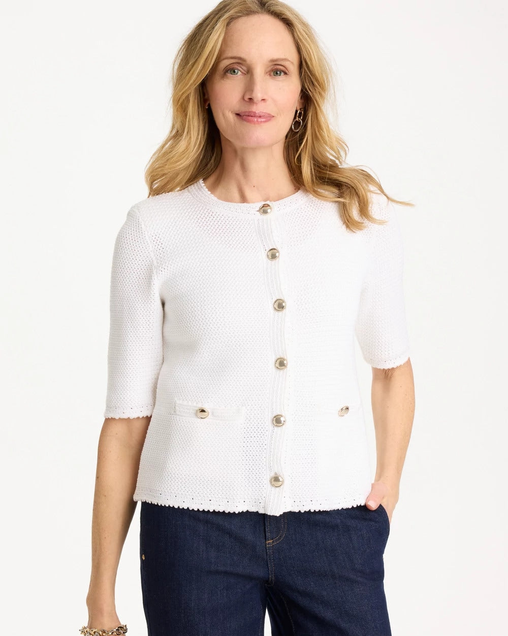 Chico's Lady Jacket Alabaster