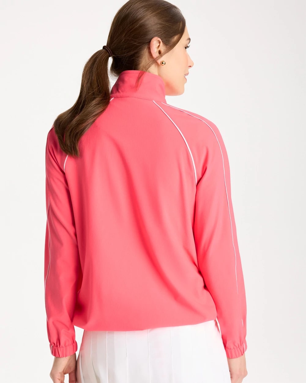 Chico's Zenergy® Ripstop Piping Jacket Calypso Coral