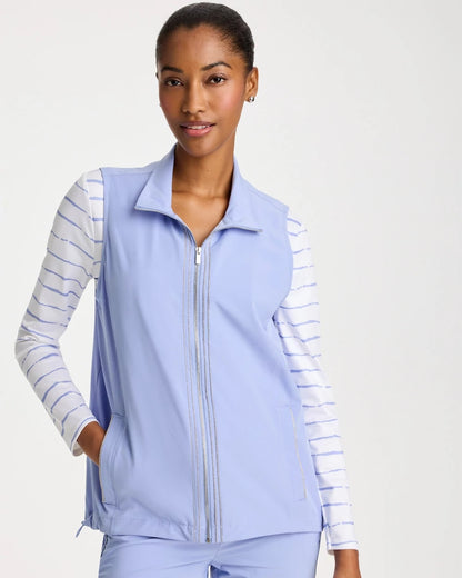 Chico's Zenergy® UPF Caviar Vest Blue Muse