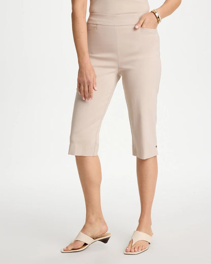 Chico's Brigitte™ Slim Rivet Pull-On Capri Pant Smokey Taupe