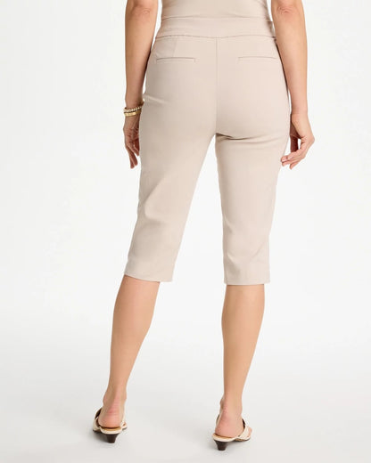 Chico's Brigitte™ Slim Rivet Pull-On Capri Pant Smokey Taupe
