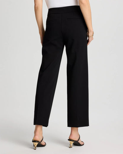 Chico's Juliet Lightweight Straight Crop Pants Black