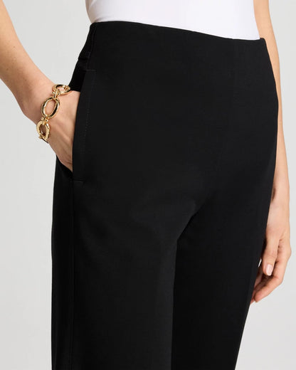 Chico's Juliet Lightweight Straight Crop Pants Black