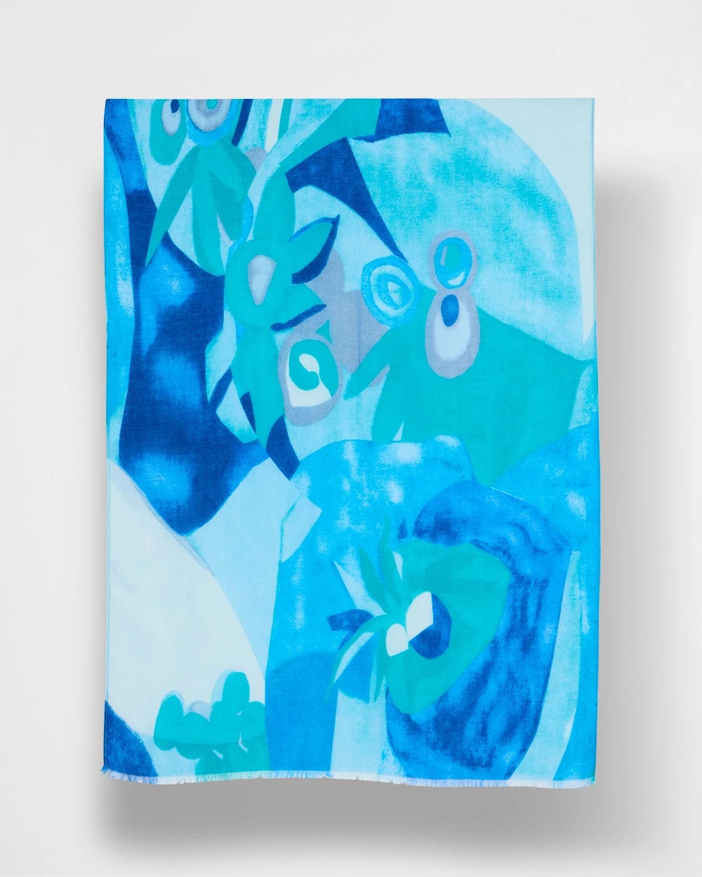 Chico's Sea Spray Oblong Scarf Blue