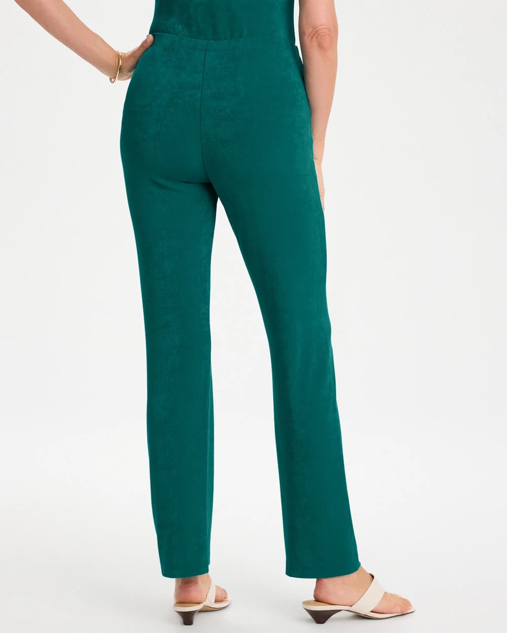 Chico's Travelers™ No Tummy Pants Jade Glow