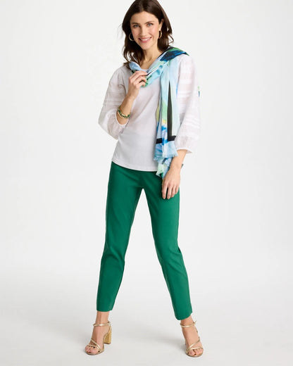 Chico's Brigitte™ Slim Pull-On Ankle Pants Hunter Green