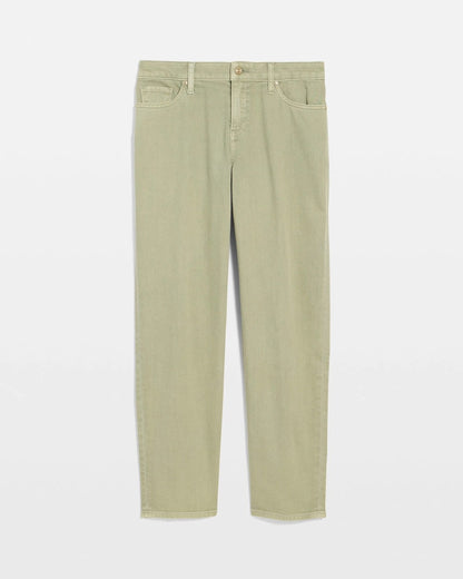 Chico's Boyfriend Relaxed Crop Jeans Seagrass Green