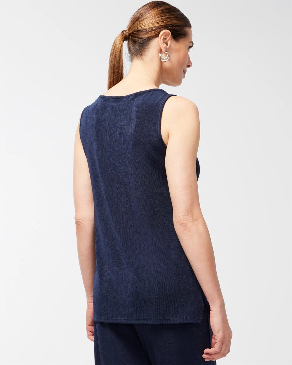 Chico's Travelers™ Classic Side-Slit Tank Travelers India Ink