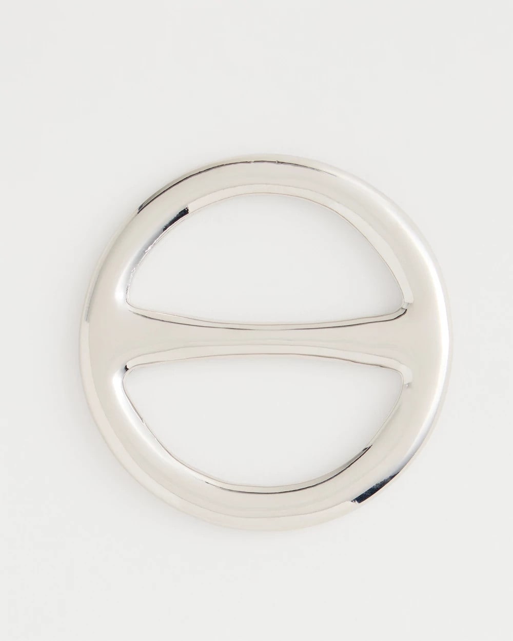 Chico's Silvertone Scarf Ring Silver