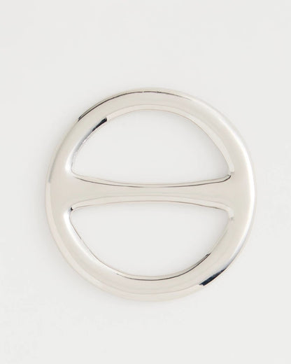 Chico's Silvertone Scarf Ring Silver
