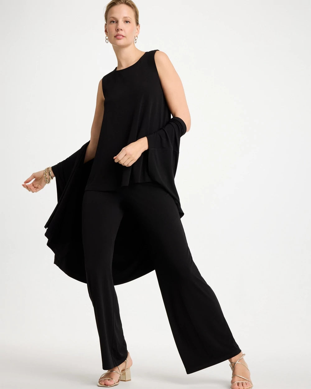 Chico's Travelers™ Knit Swing Tank Black