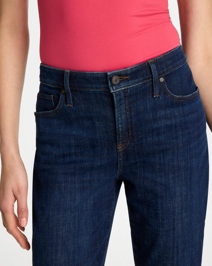 Chico's Girlfriend Slim Ankle Jeans Dark Sapphire Indigo