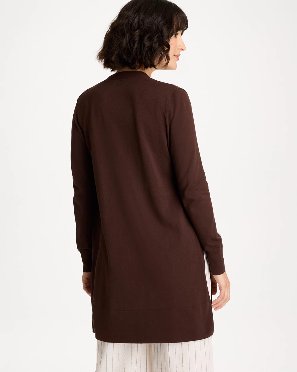 Chico's Summer Romance Cardigan Deep Brown
