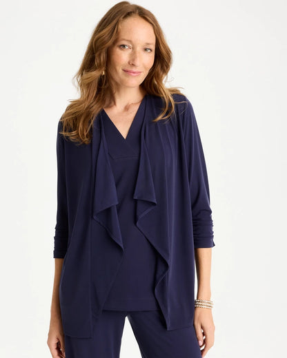 Chico's Travelers™ Knit Fly Away Cardigan Passport Blue