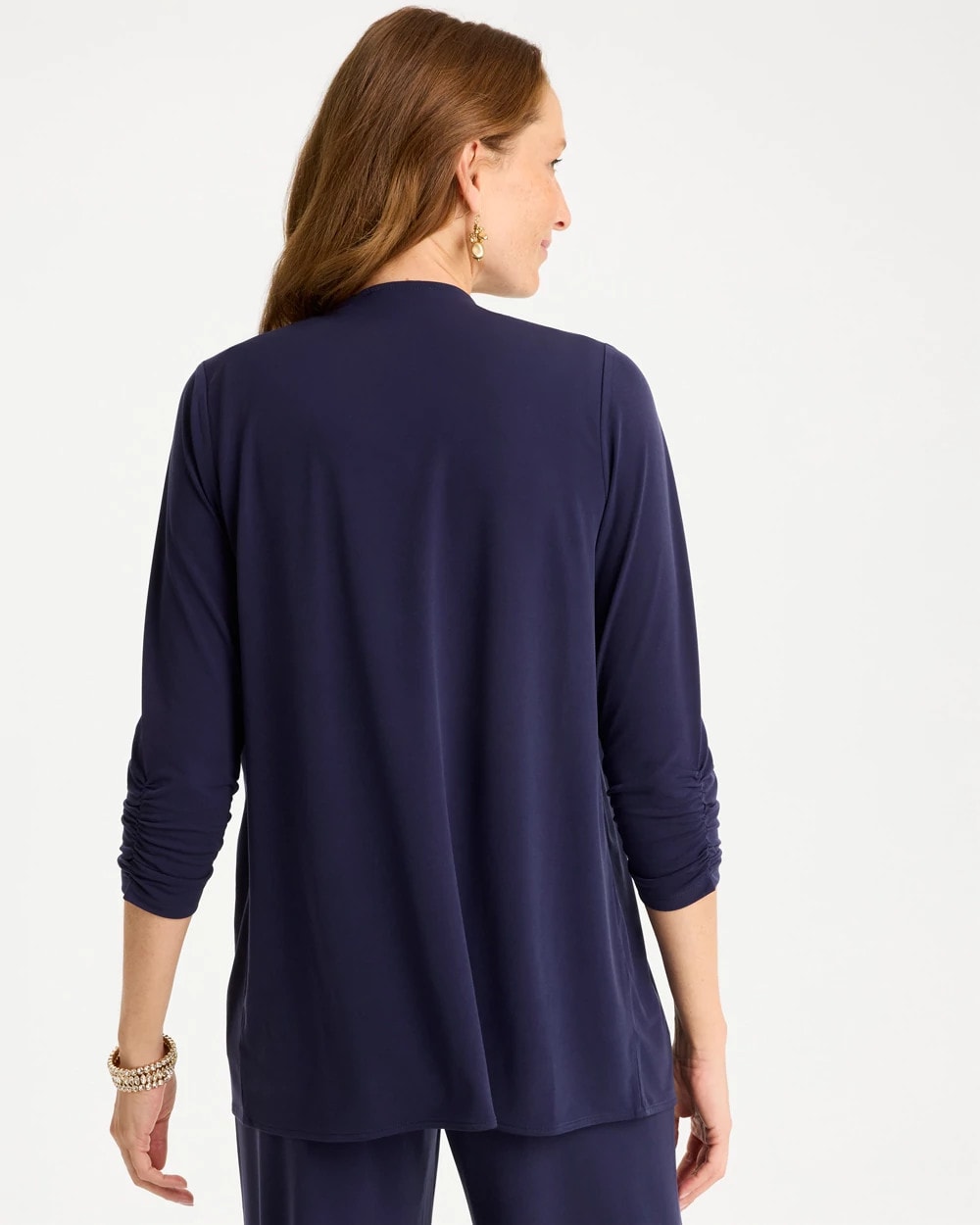 Chico's Travelers™ Knit Fly Away Cardigan Passport Blue