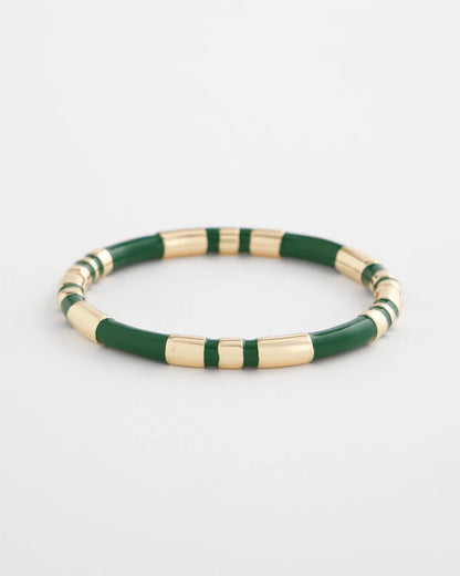 Chico's Green Enamel Hinge Bangle Green