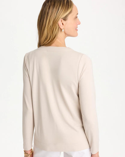 Chico's Knit Sequin Cardigan Smokey Taupe