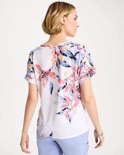 Chico's Zenergy® Lily Drop Shoulder Tee Calypso Coral