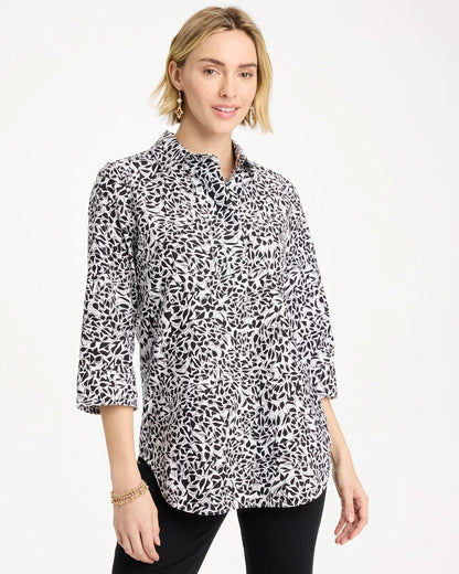 Chico's No Iron™ Stretch Printed Popover Black