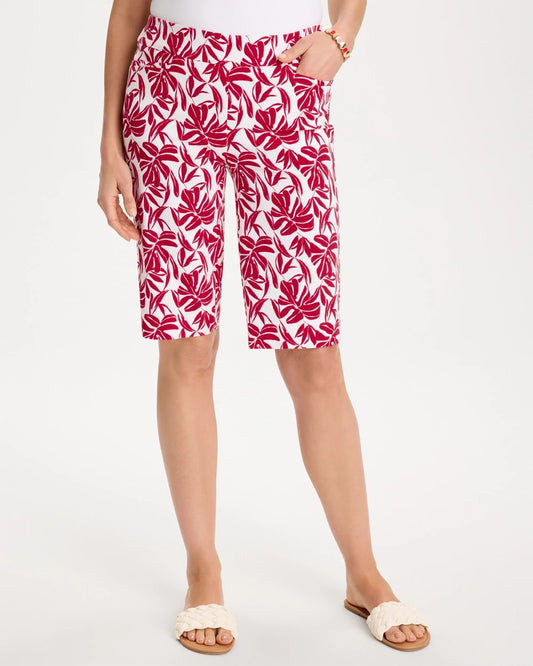 Chico's Bora Bliss Brigitte™ Slim Shorts Cherry Lush