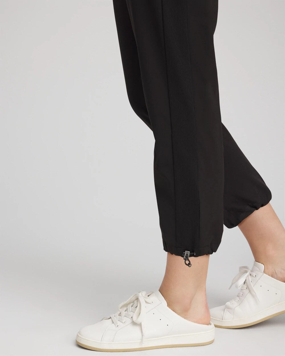 Chico's Zenergy® UPF Rib Mix Cropped Pants Black