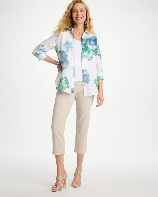 Chico's Brigitte™ Slim Pull-On Crop Pant Smokey Taupe