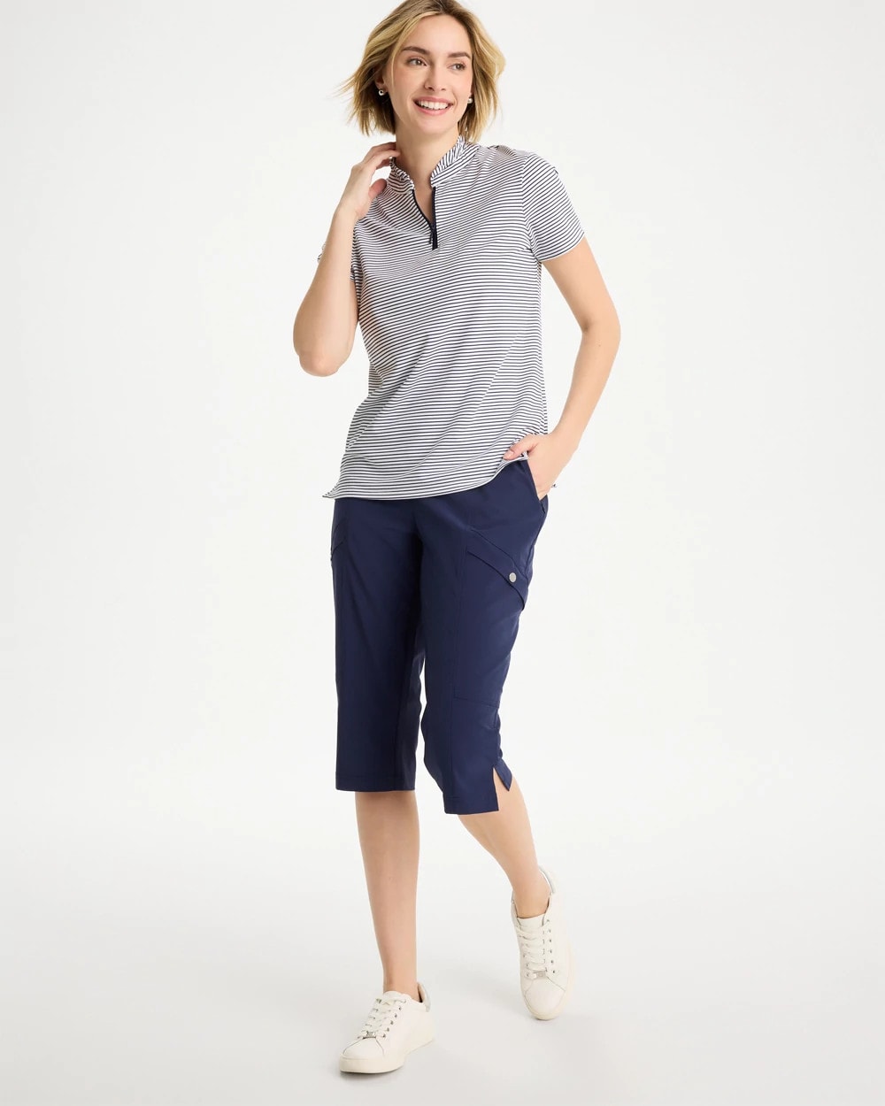 Chico's Zenergy® UPF Pedal Pusher Pants Passport Blue