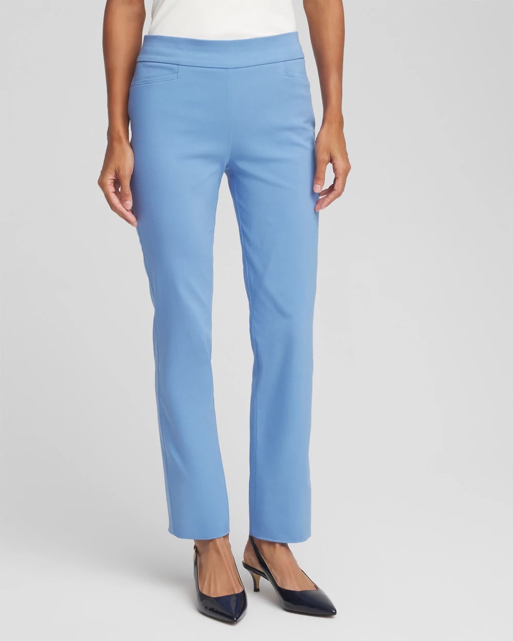 Chico's Brigitte™ Slim Pull-On Pants Tidal Blue