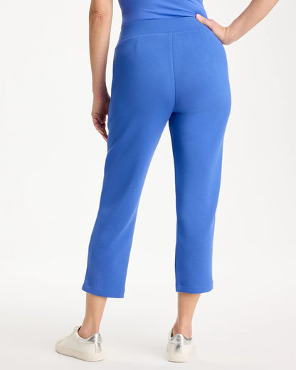 Chico's Zenergy® Soft Pique Cropped Pants Amparo Blue