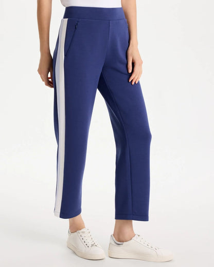 Chico's Zenergy® Soft Contrast Crop Pants Starlit Navy