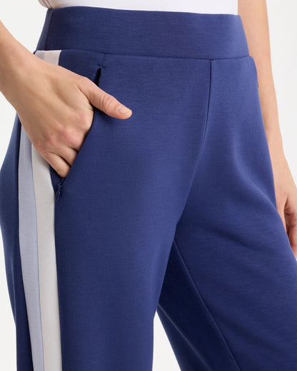 Chico's Zenergy® Soft Contrast Crop Pants Starlit Navy
