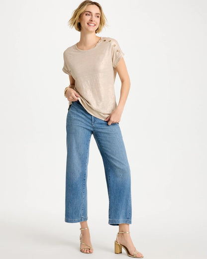 Chico's Straight Crop Trouser Jeans Monaco Indigo