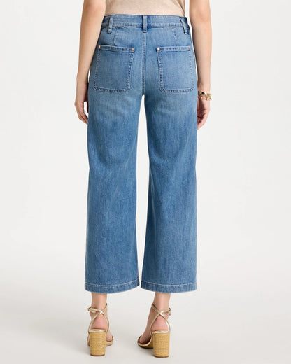 Chico's Straight Crop Trouser Jeans Monaco Indigo