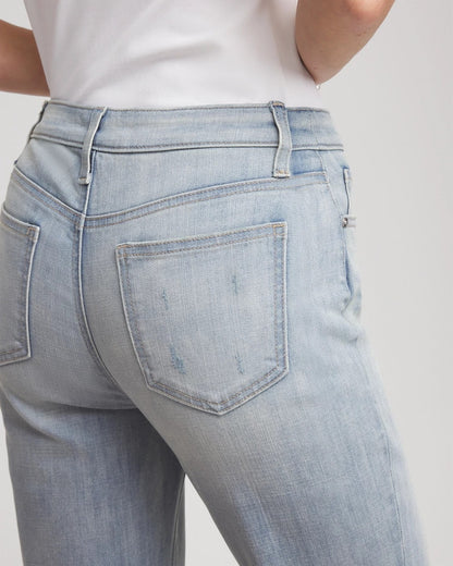 Chico's Girlfriend Slim Cropped Jeans Shasta Indigo