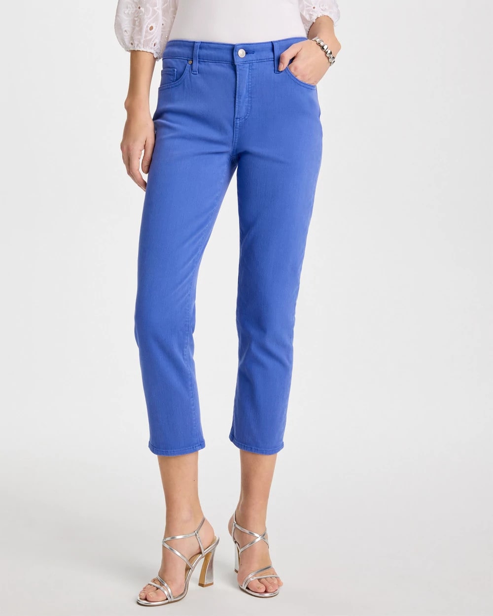 Chico's Girlfriend Slim Cropped Jeans Amparo Blue