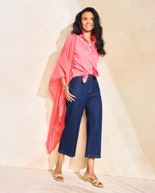 Chico's Straight Crop Trouser Jeans Cedar Rinse