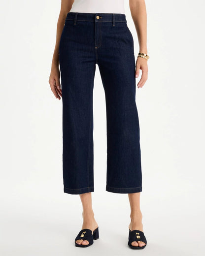 Chico's Straight Crop Trouser Jeans Cedar Rinse