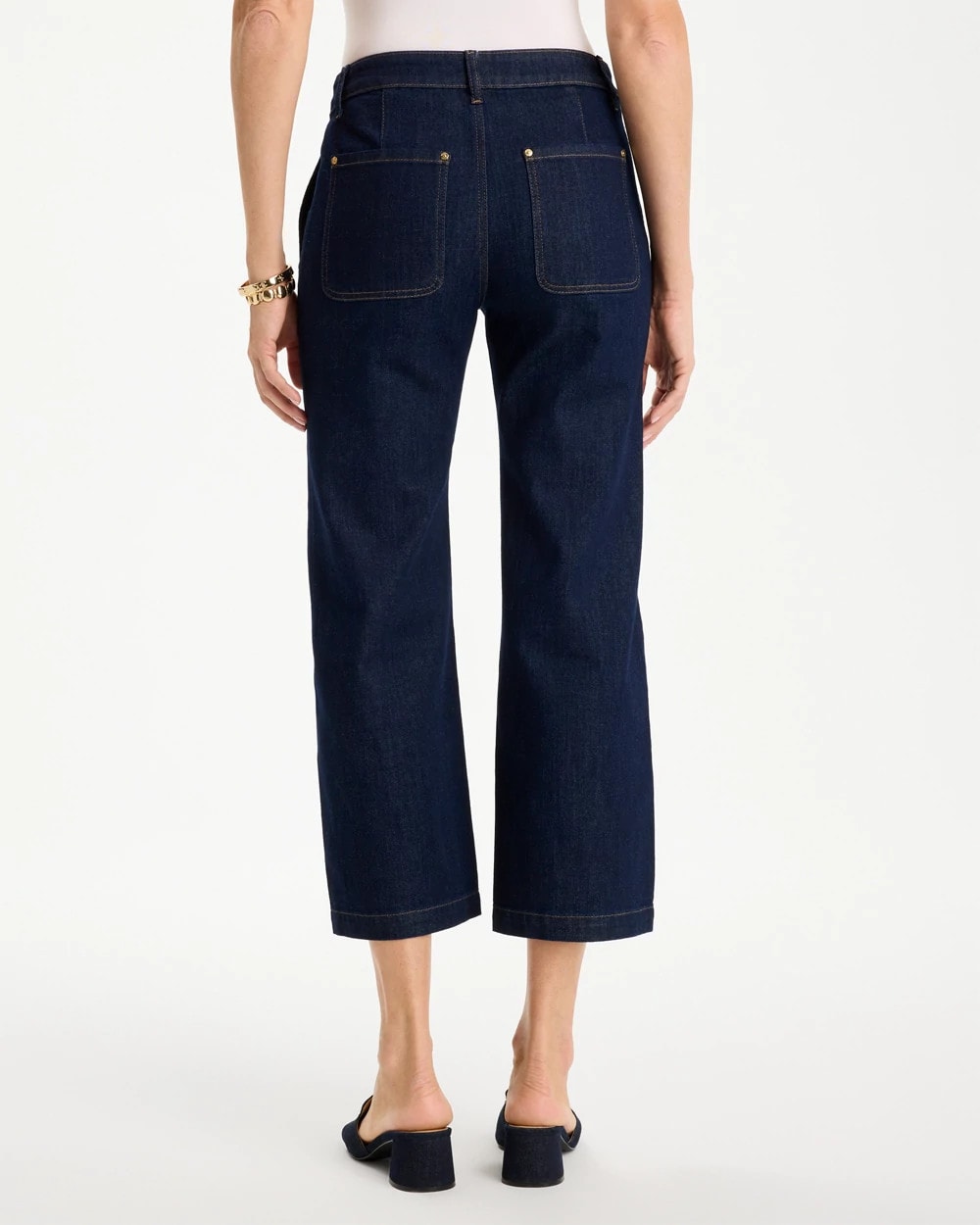 Chico's Straight Crop Trouser Jeans Cedar Rinse