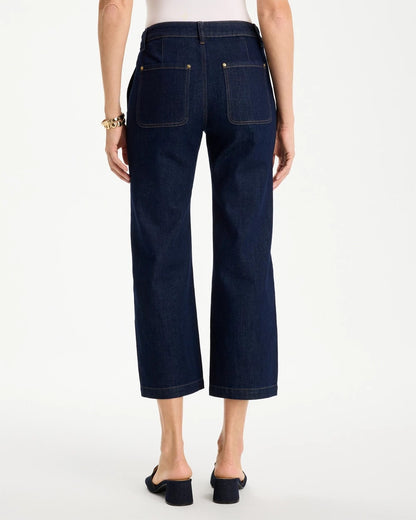 Chico's Straight Crop Trouser Jeans Cedar Rinse
