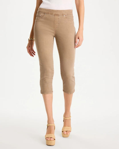 Chico's Pull-On Capri Jeans Topaz Smoke