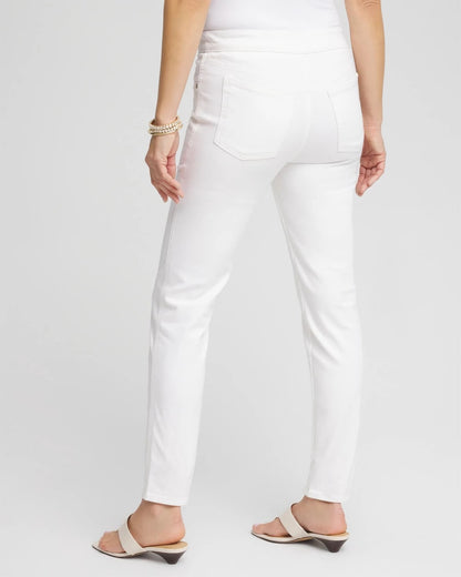Chico's Pull-On Ankle Jeggings Alabaster