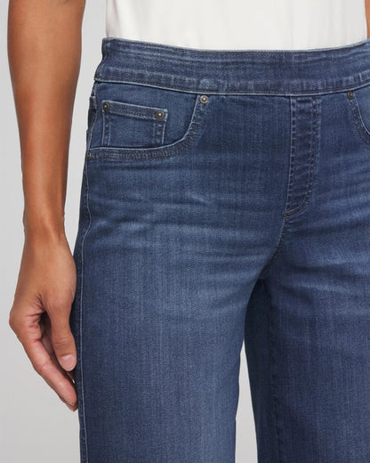 Chico's Pull On Wide Jean Aleah Indigo